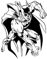 coloriage batman bondit